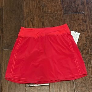Lululemon size 4 MR *extra-long tall Pace Rival Skirt DKRD dark red